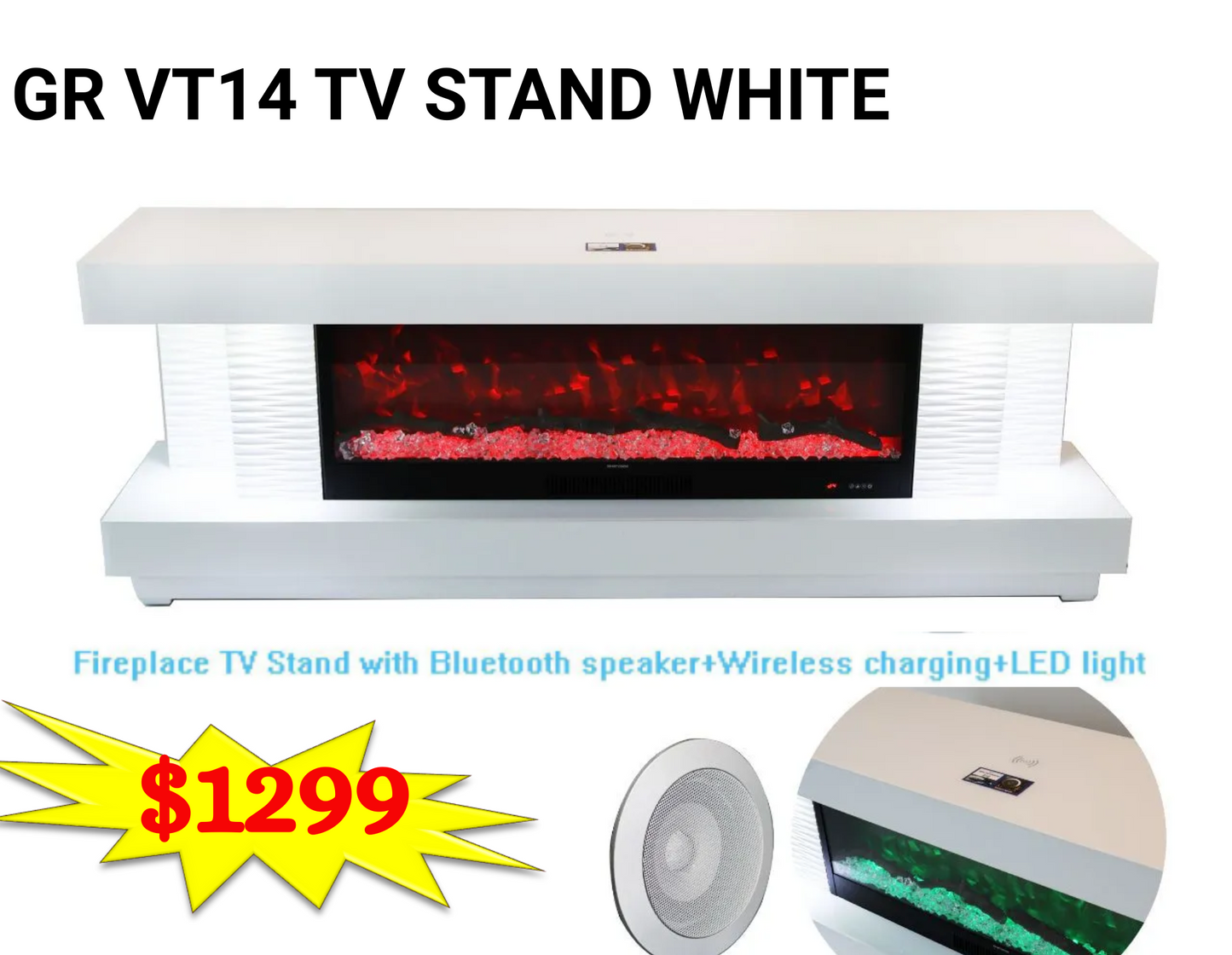 TV STAND TV14 WHITE