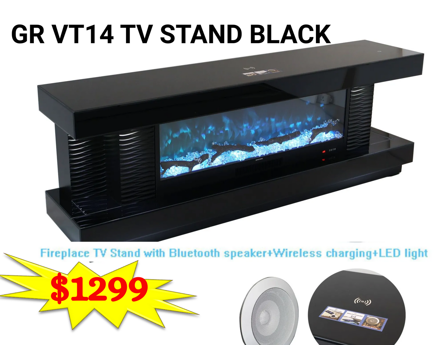 TV STAND TV14 BLACK