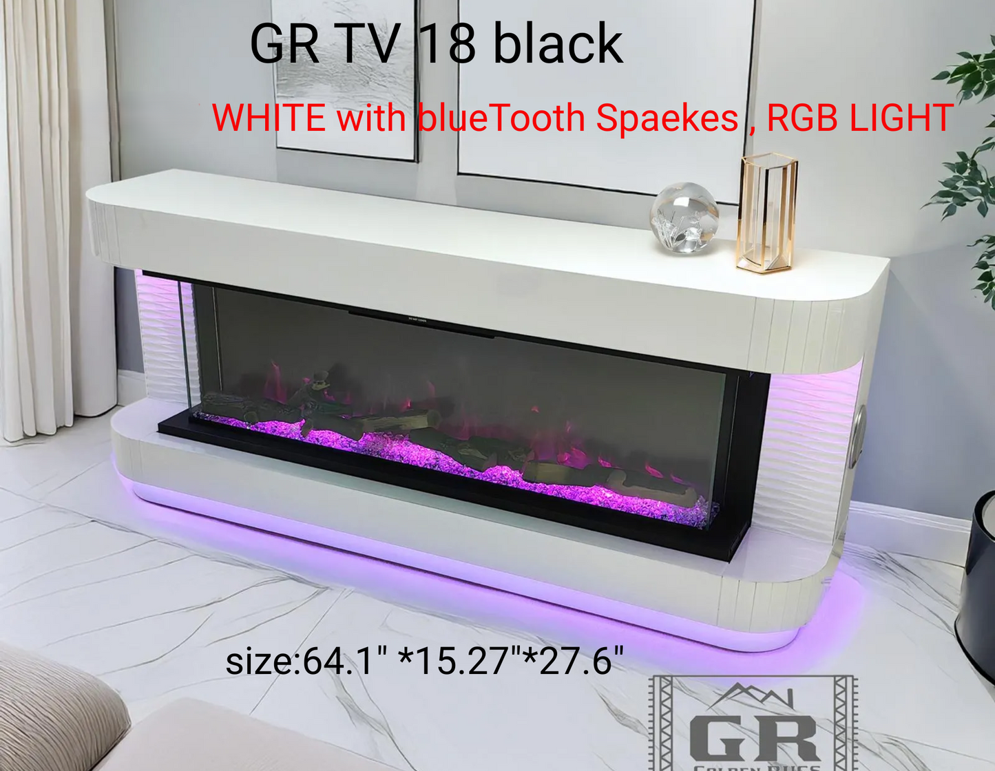 TV STAND TV18 WHITE
