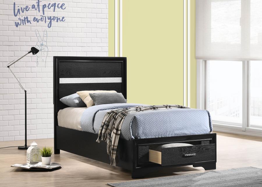 206361 TWIN BED BLACK