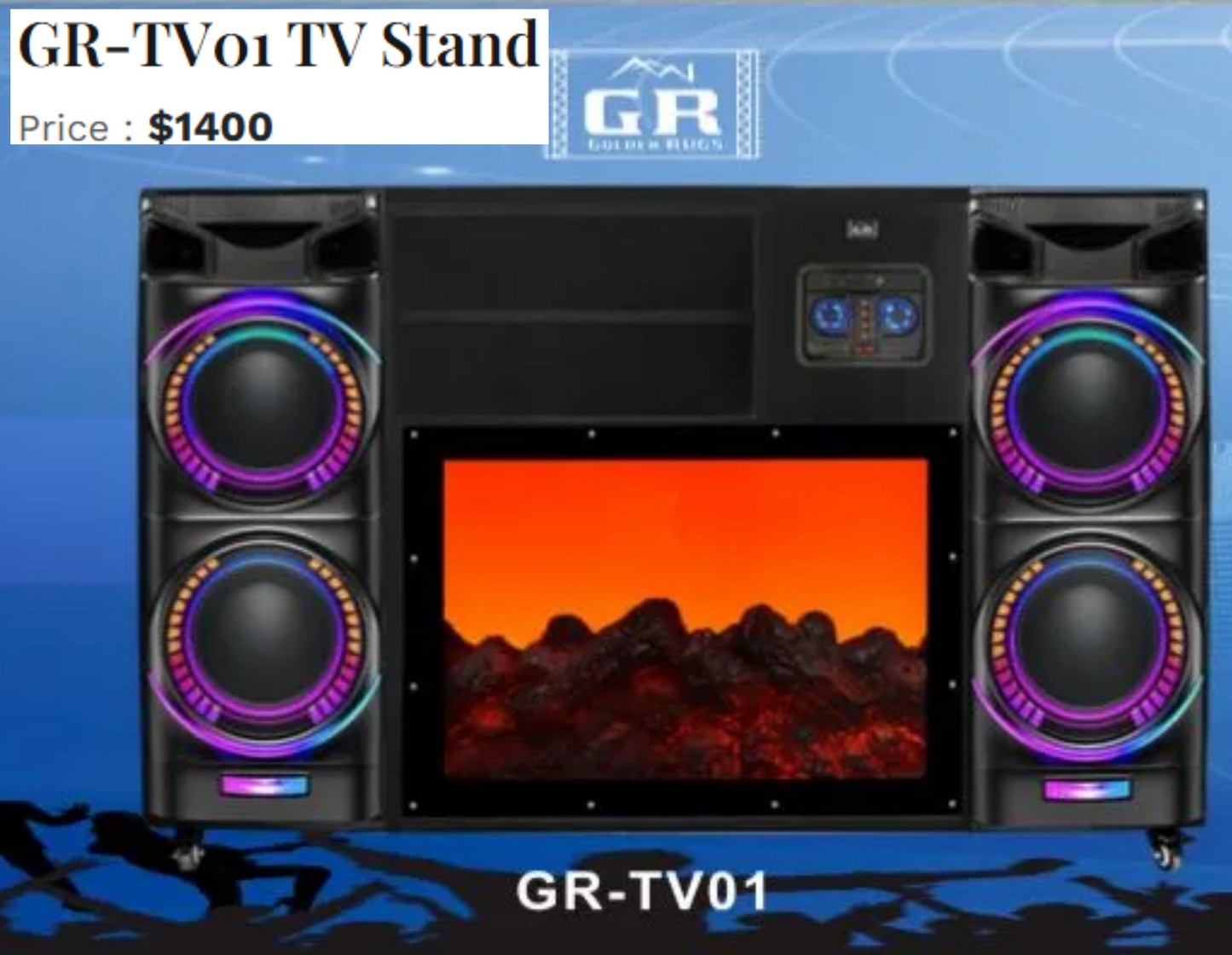 TV STAND TV01 BLACK