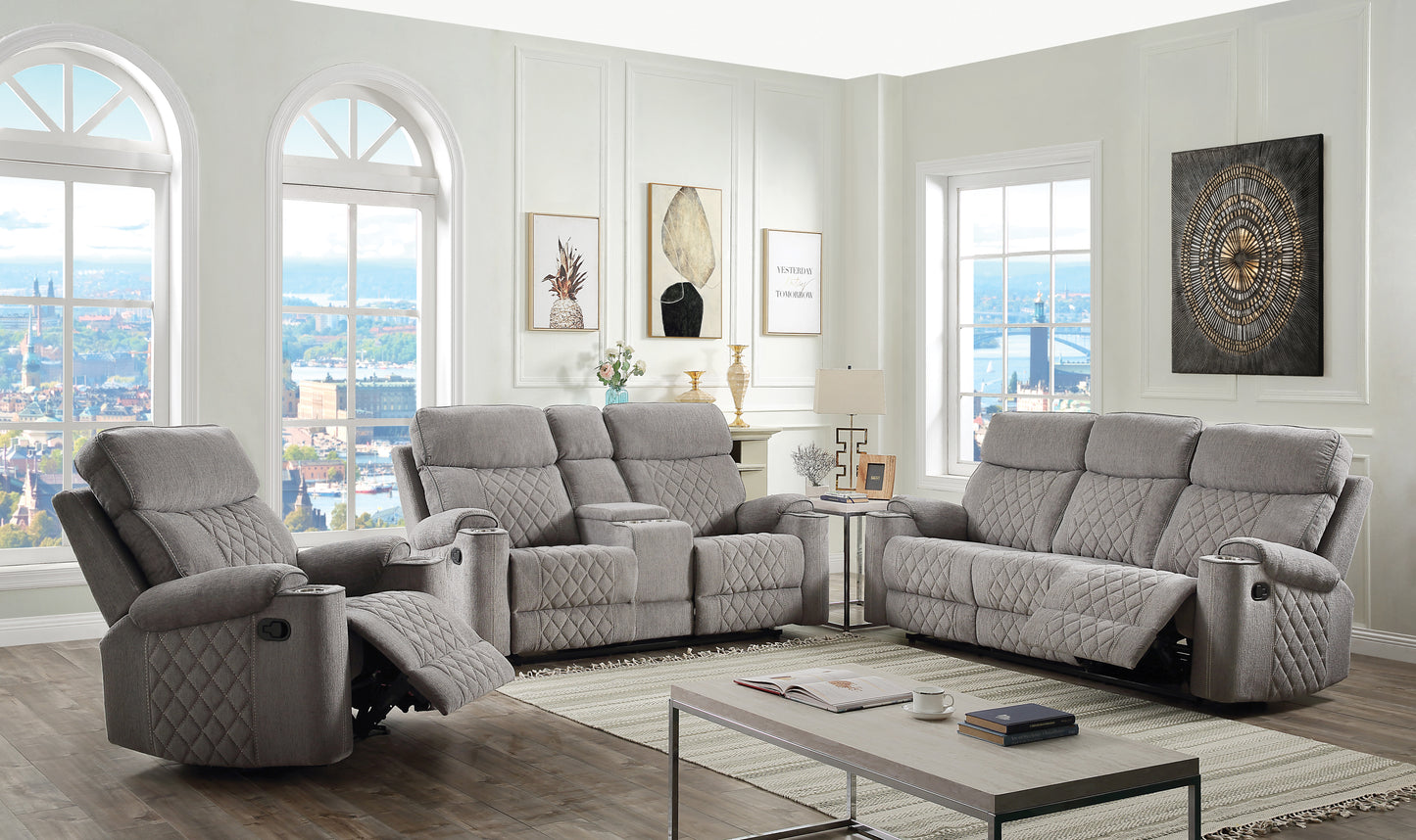 U112L Reclining Loveseat w/ Console