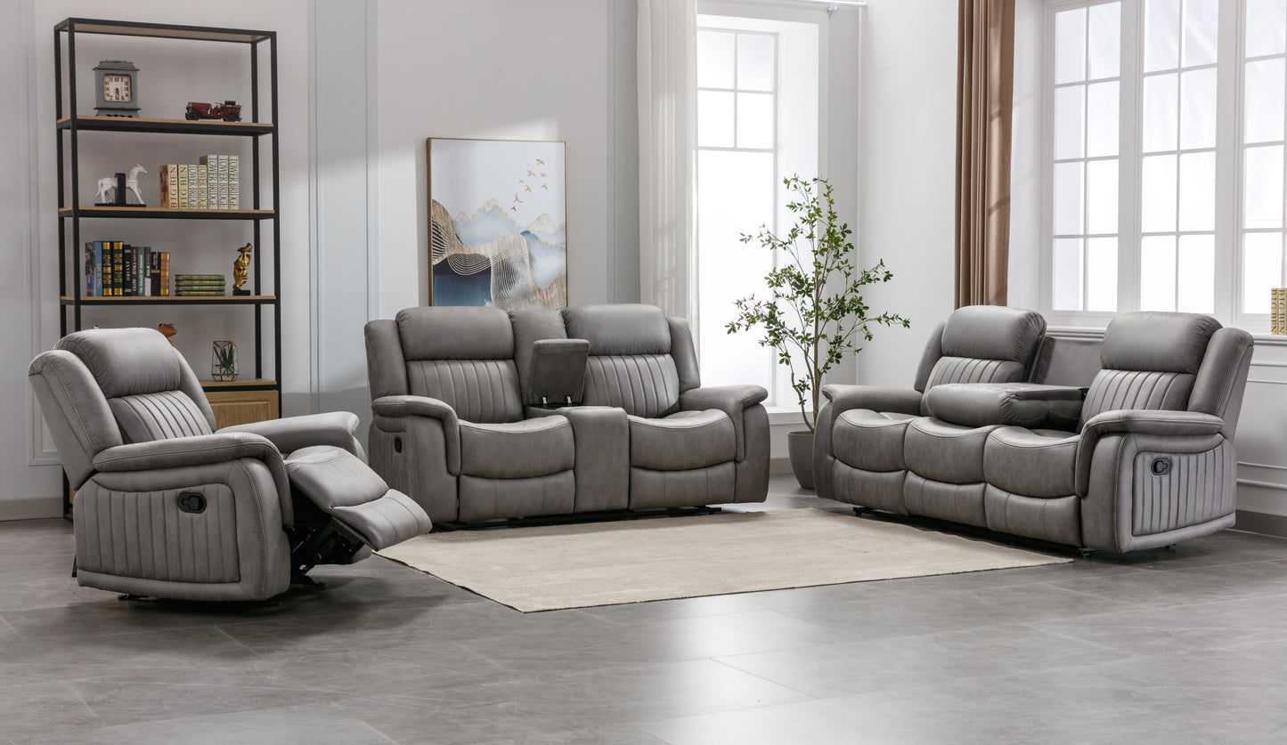 U147S Reclining Sofa w/ Drop Table