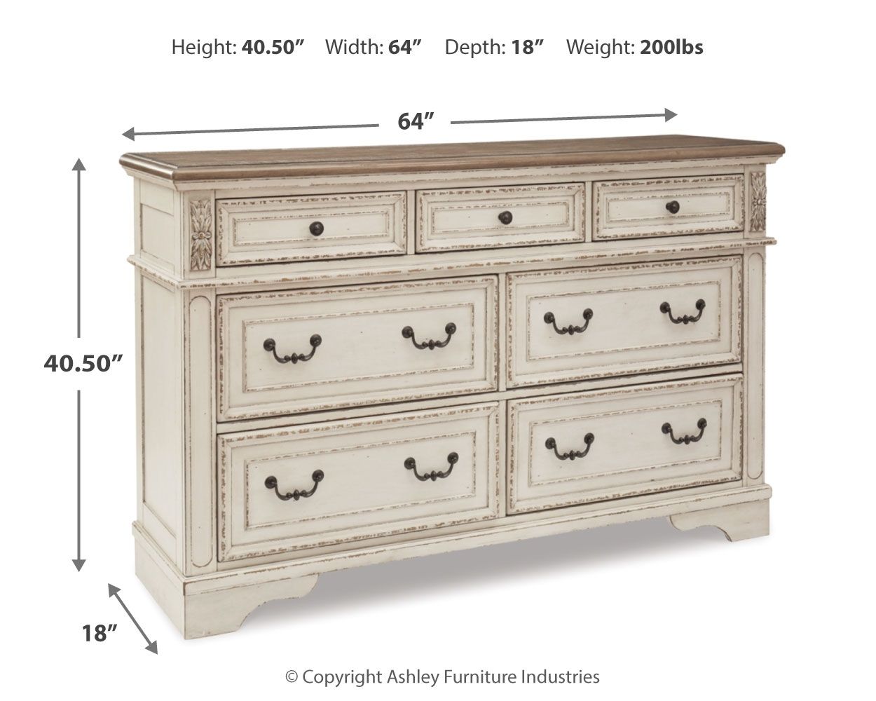 Realyn - Dresser, Mirror