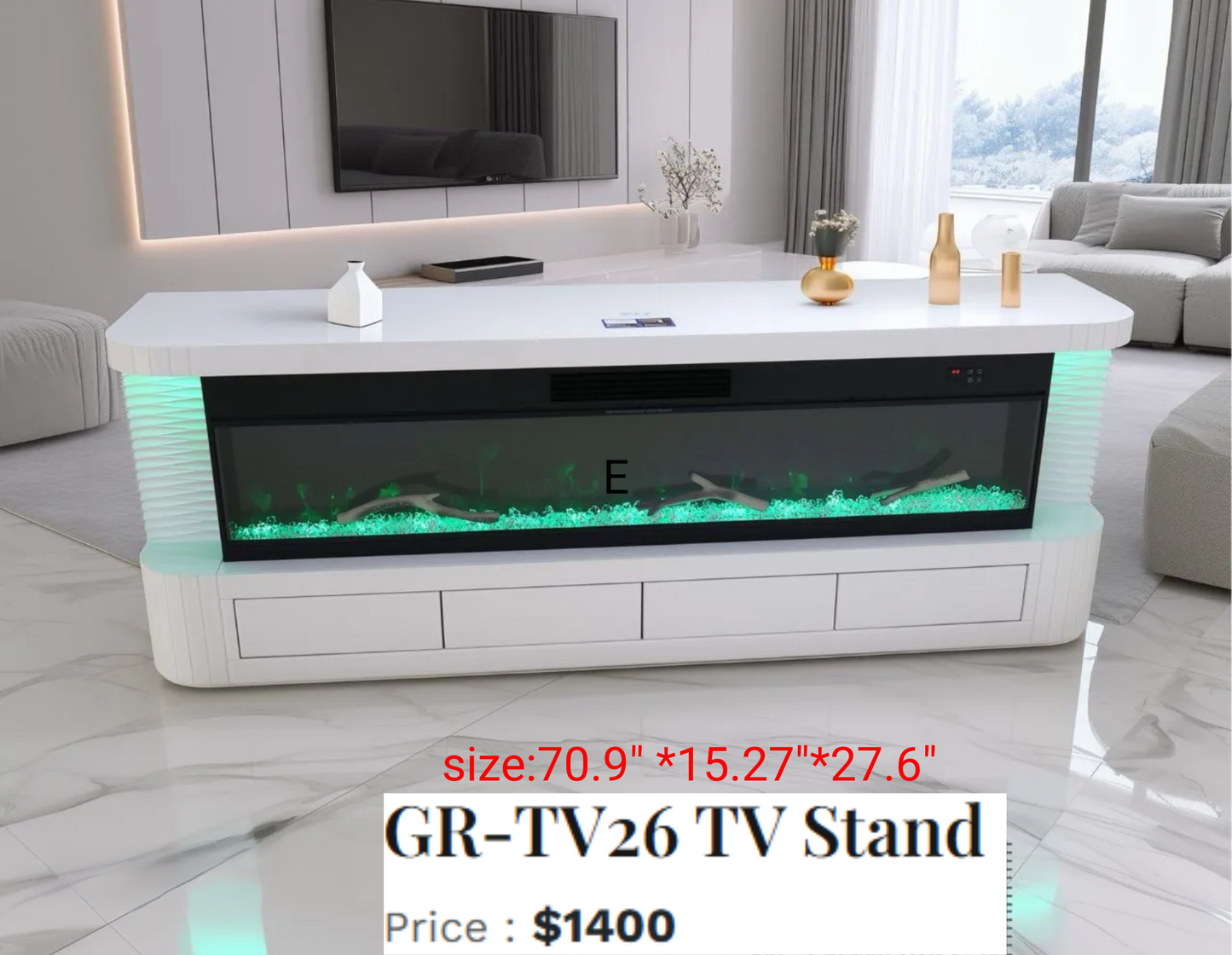 TV STAND TV26 WHITE