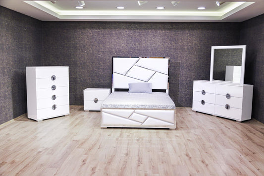 B319 QUEEN BED WHITE