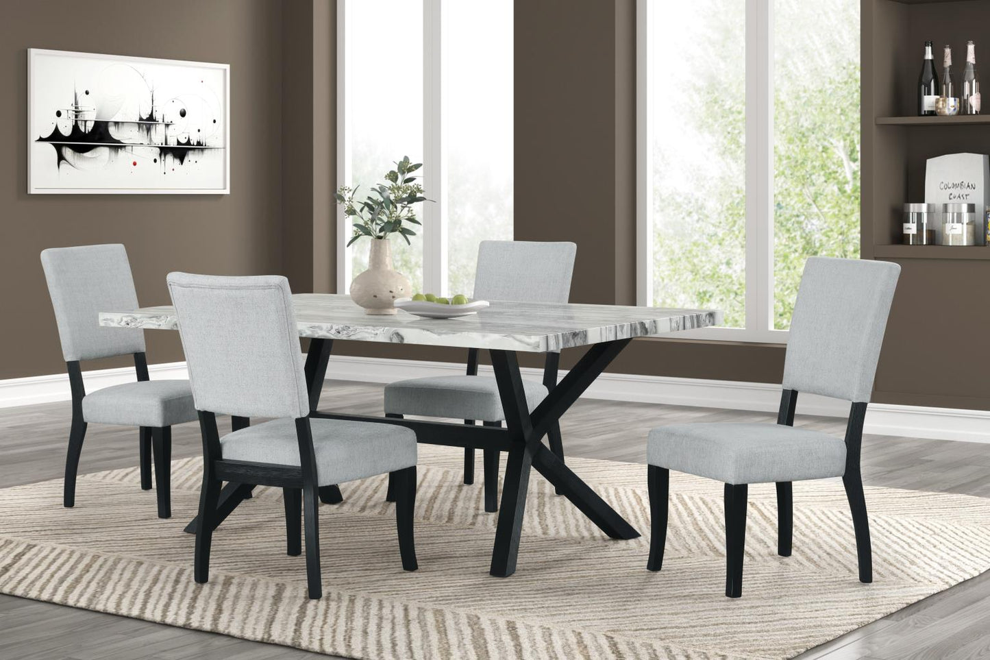 D212 TABLE WITH 7 CHAIRS