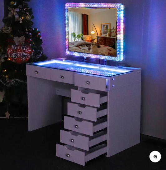 DIANA WHITE 8 DRAWERS