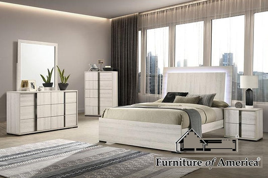 FM7200 QUEEN BED WHITE GROUP