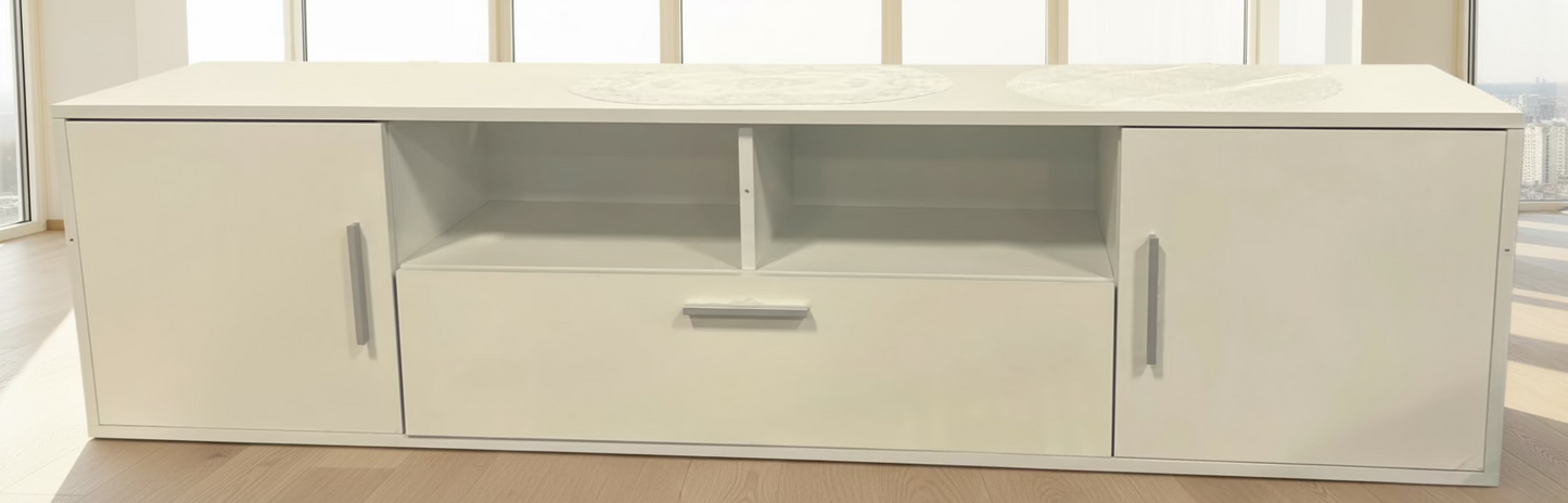 TV STAND TVSKZ1500W WHITE