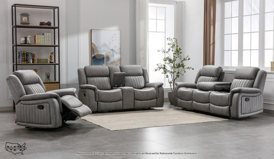 U147 SOFA AND LOVESEAT GREY